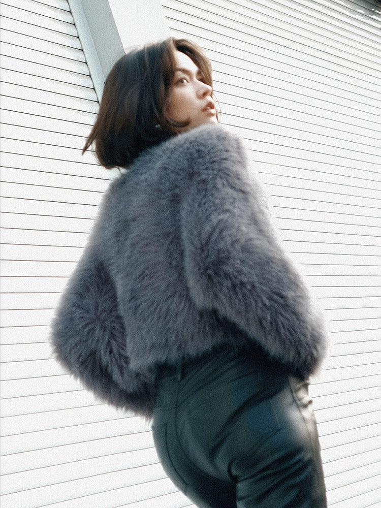 TR She ホット リトル グレー ラビット グレー ブルー 長袖 プルオーバー スリーブ ジャケット ダブル ウィンド ジ フック プラケット 快適なルーズ カーディガン