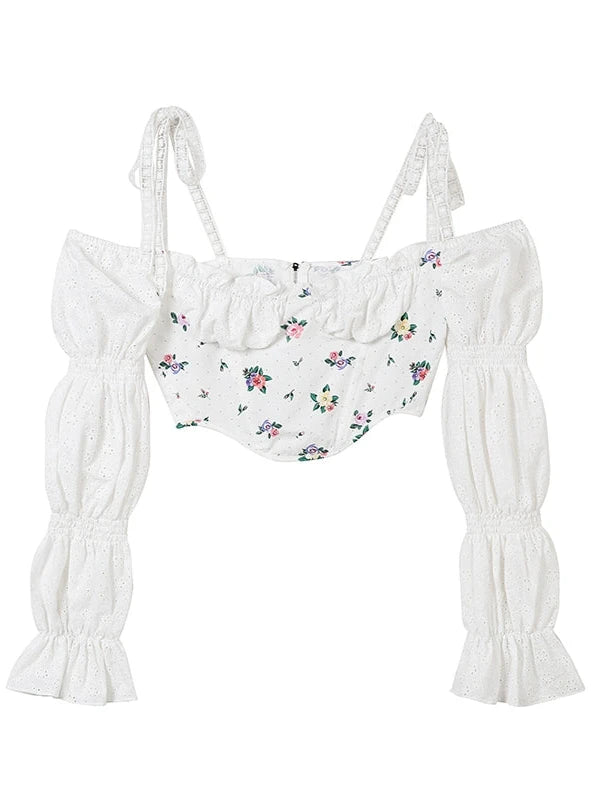 Floral White Lace Camisole