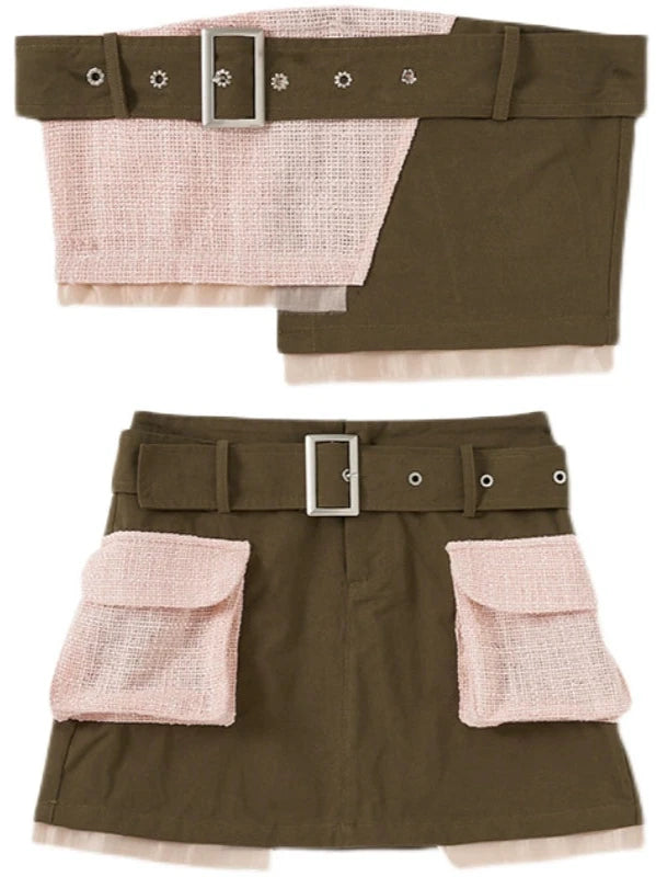 Splicing small fragrance tops