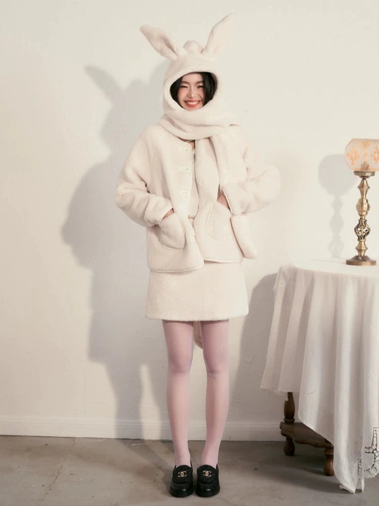 Skin edge fluffy street milk tops