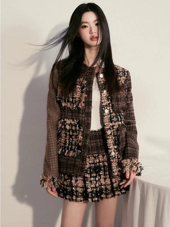 Splicing Edge Fragrance High End Skirt