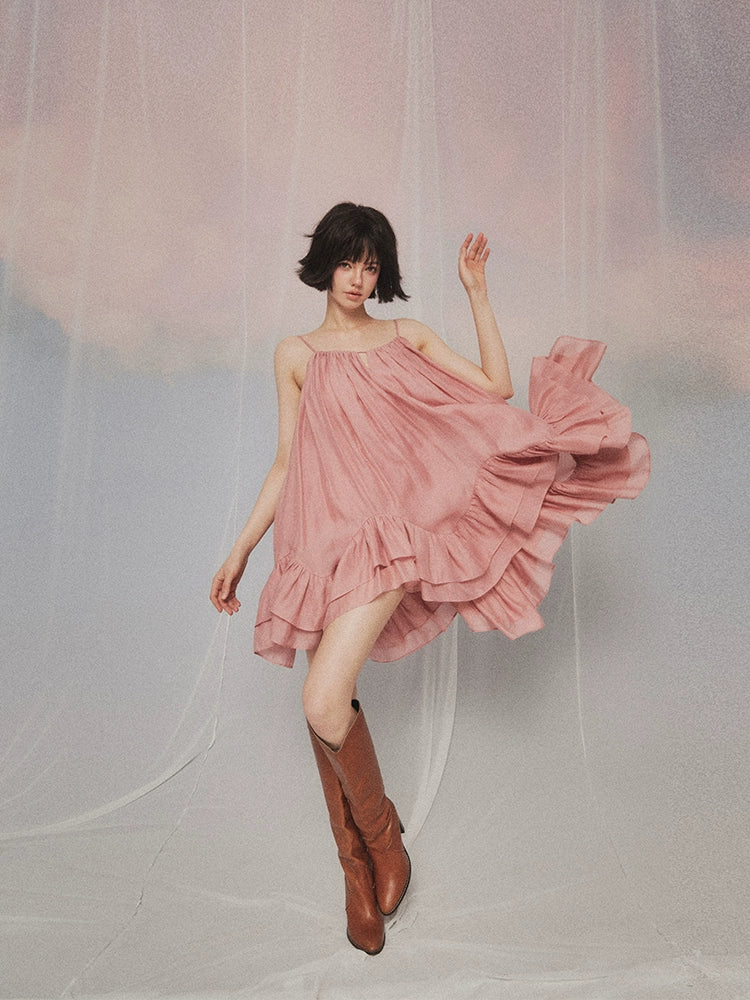 フォーエバーカン レディース 夏 2024 ニュー アフタヌーン アフタヌーン アフタヌーン シャナ フレンチ テンペラメント レディ スタイル スリップドレス