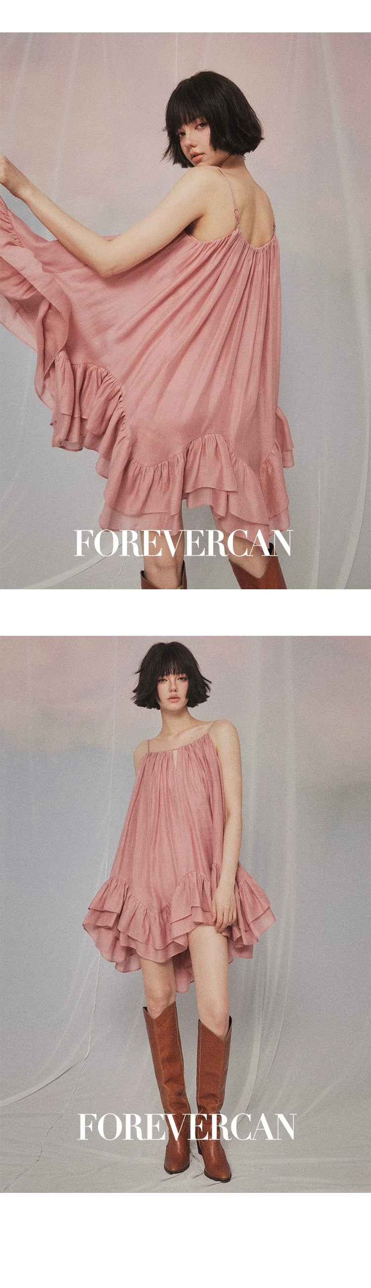 フォーエバーカン レディース 夏 2024 ニュー アフタヌーン アフタヌーン アフタヌーン シャナ フレンチ テンペラメント レディ スタイル スリップドレス