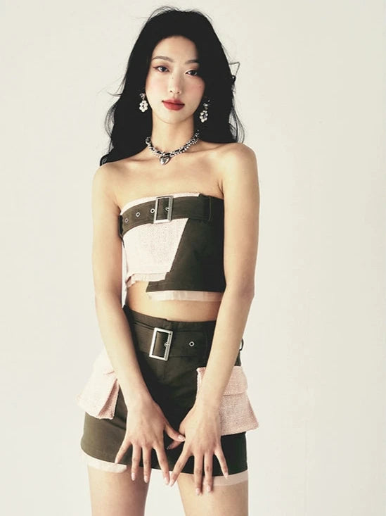 Splicing small fragrance tops