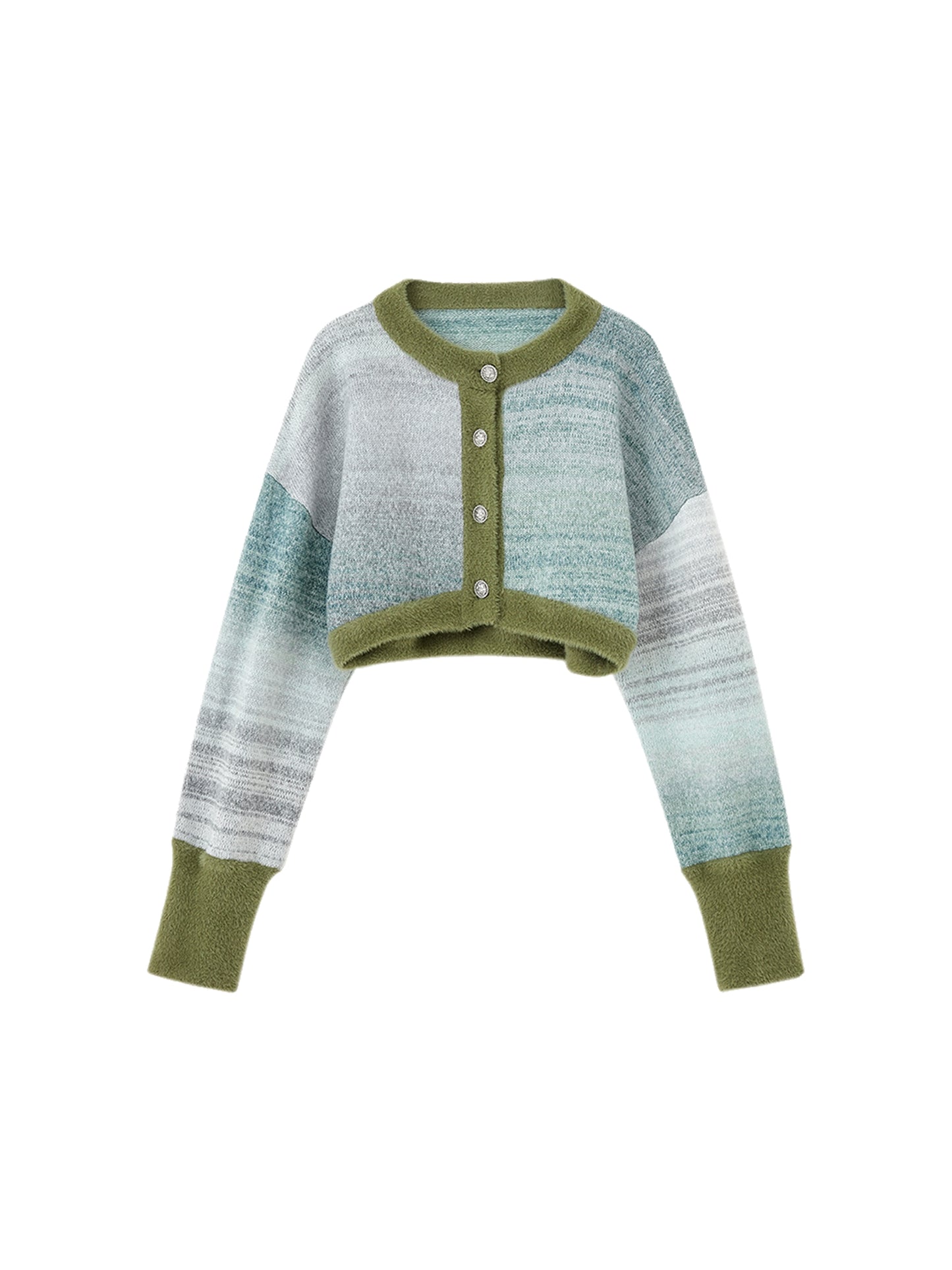 [スポット] OfAkiva「バイカルショア」グラデーションサスペンダーニットワンピースセット女性用ツーピースセット