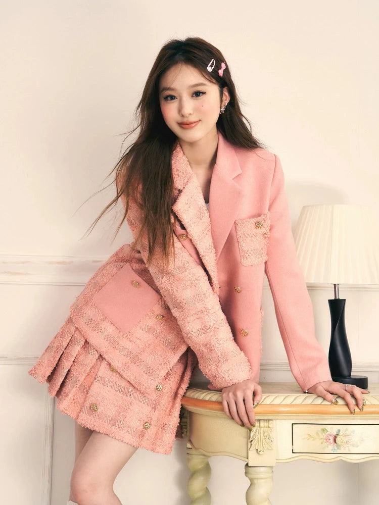 Splicing Tweed Small Fragrance Jacket