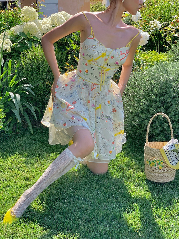 オズの魔法使いAラインスリップドレスレディース新夏の甘い年齢削減薄いガーゼスカート