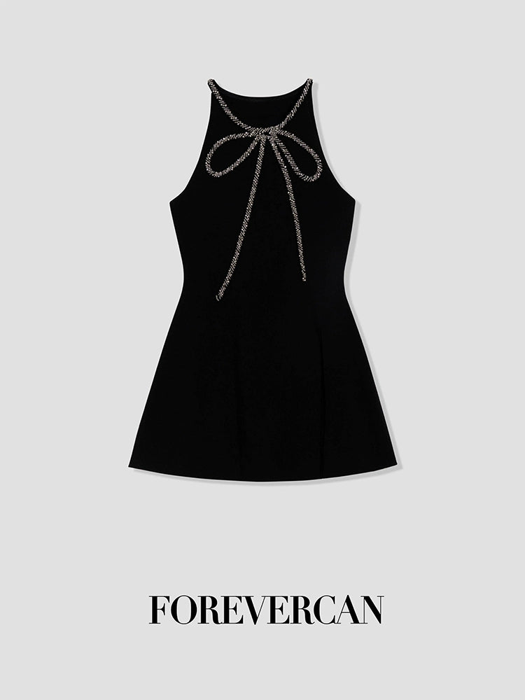 フォーエバーカン レディース サマー 2024 ニュー フローティング セナ プレミアム テンペラメント サスペンドロン ホルターネック スリット トップス