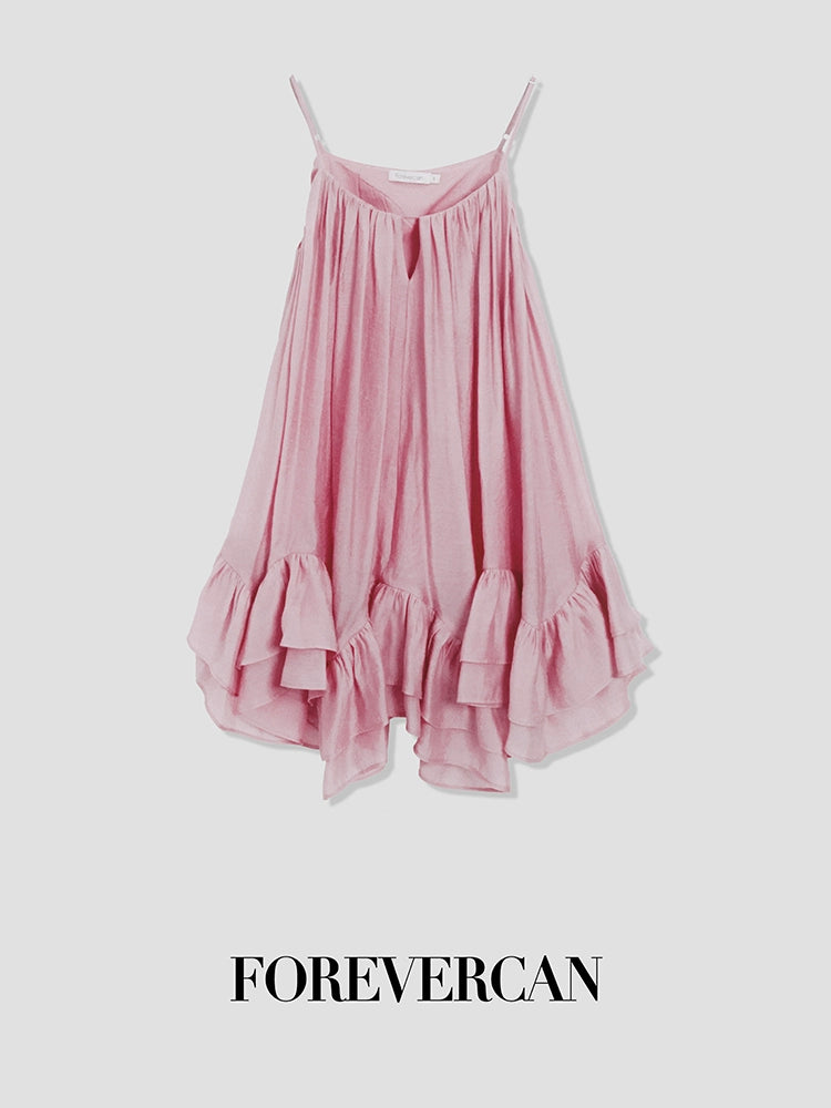 フォーエバーカン レディース 夏 2024 ニュー アフタヌーン アフタヌーン アフタヌーン シャナ フレンチ テンペラメント レディ スタイル スリップドレス