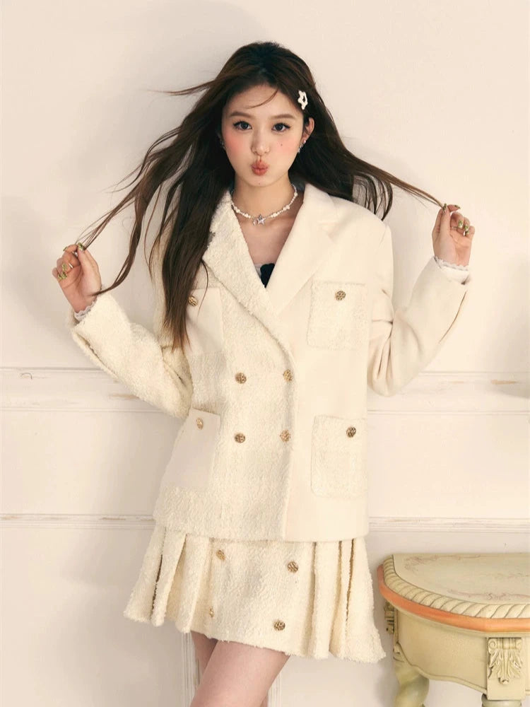 Splicing Tweed Small Fragrance Jacket