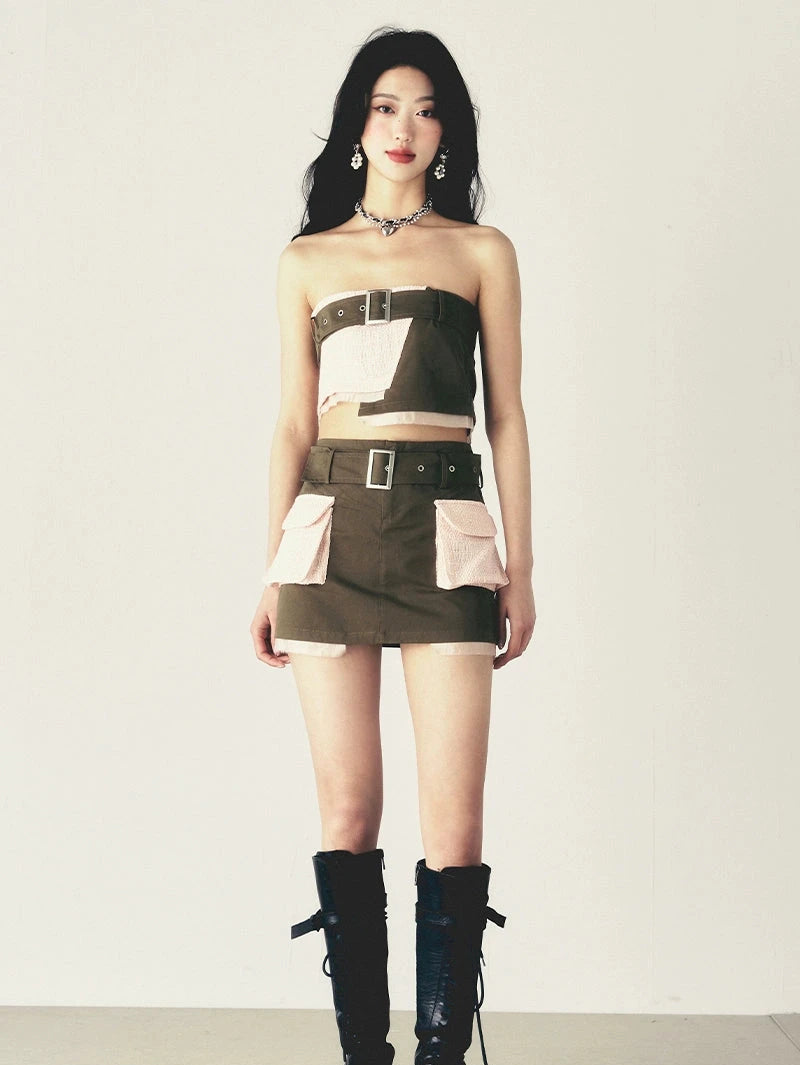 Splicing small fragrance tops