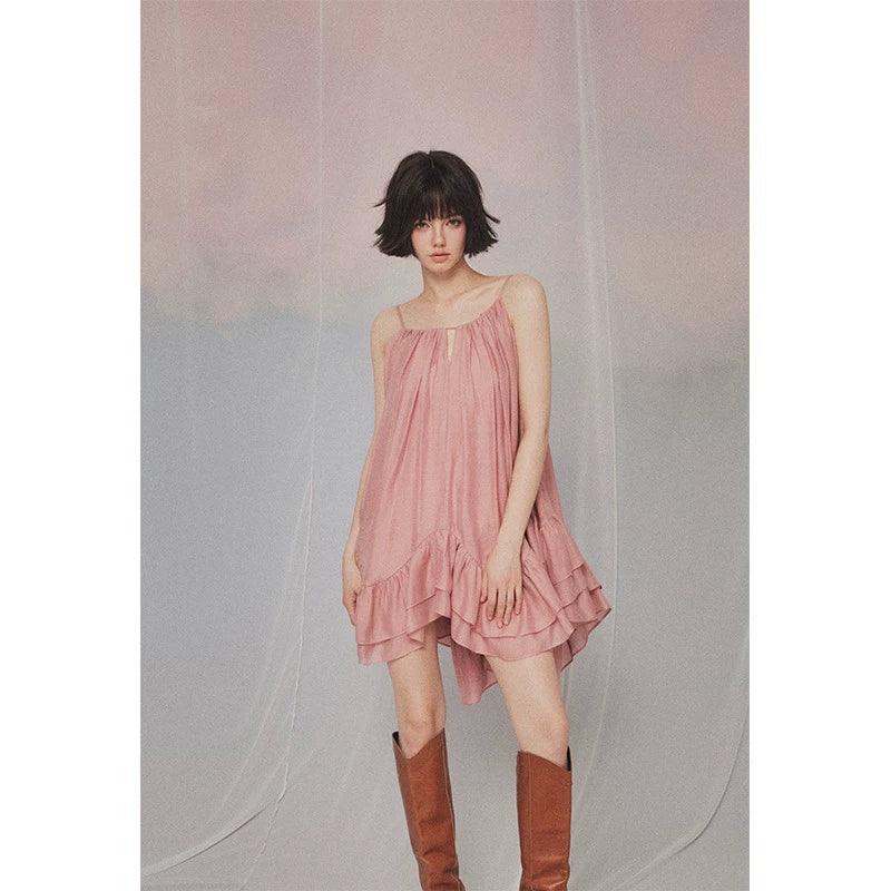 フォーエバーカン レディース 夏 2024 ニュー アフタヌーン アフタヌーン アフタヌーン シャナ フレンチ テンペラメント レディ スタイル スリップドレス