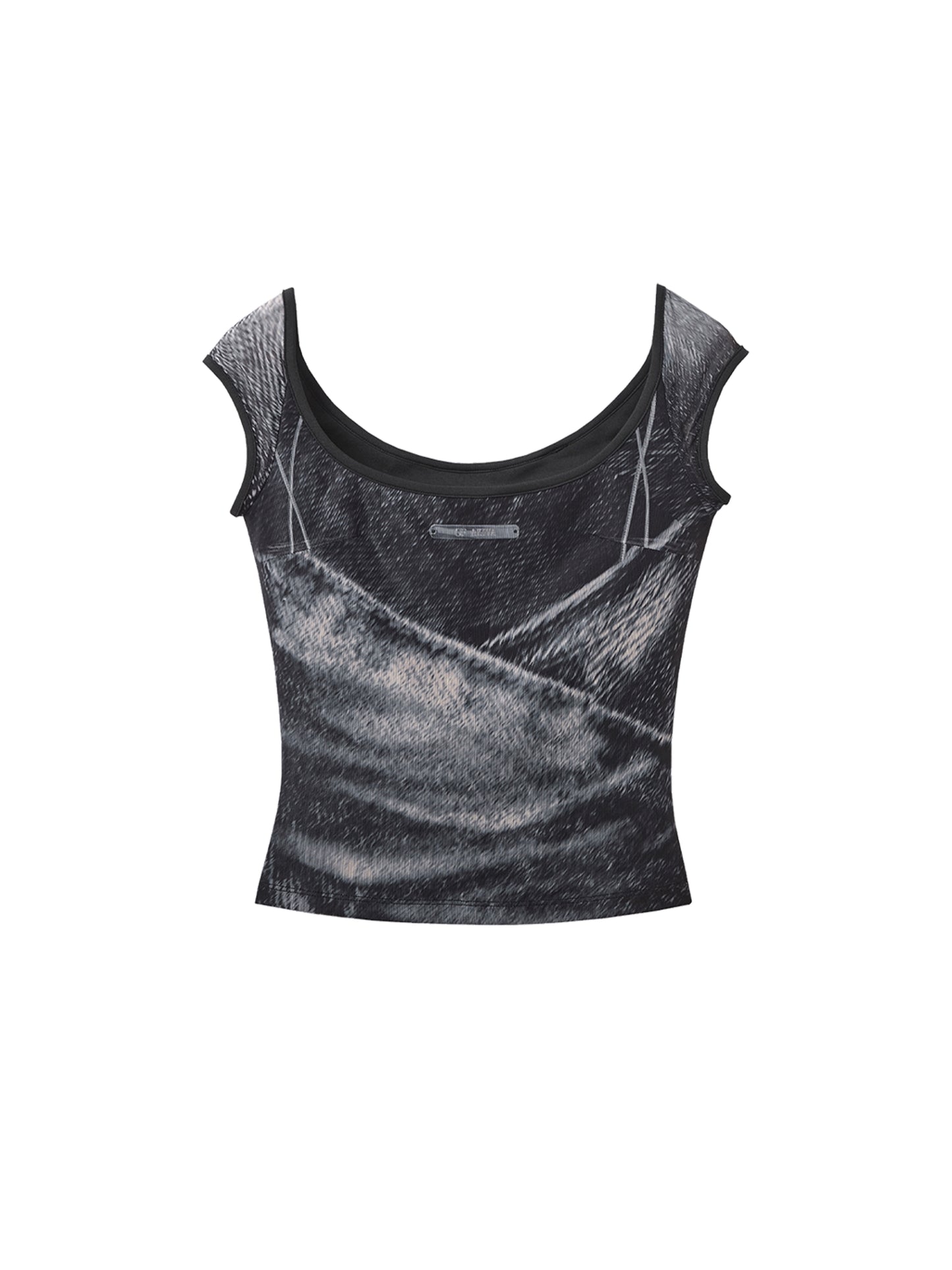 [スポット] OfAkiva「マルチマスタリー」デニムプリントアイスメッシュ通気性ストレッチファッションセット