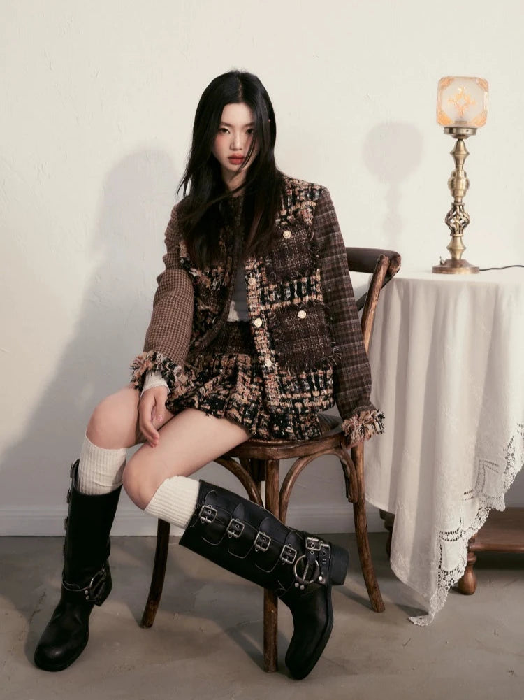 Splicing Edge Fragrance High End Skirt