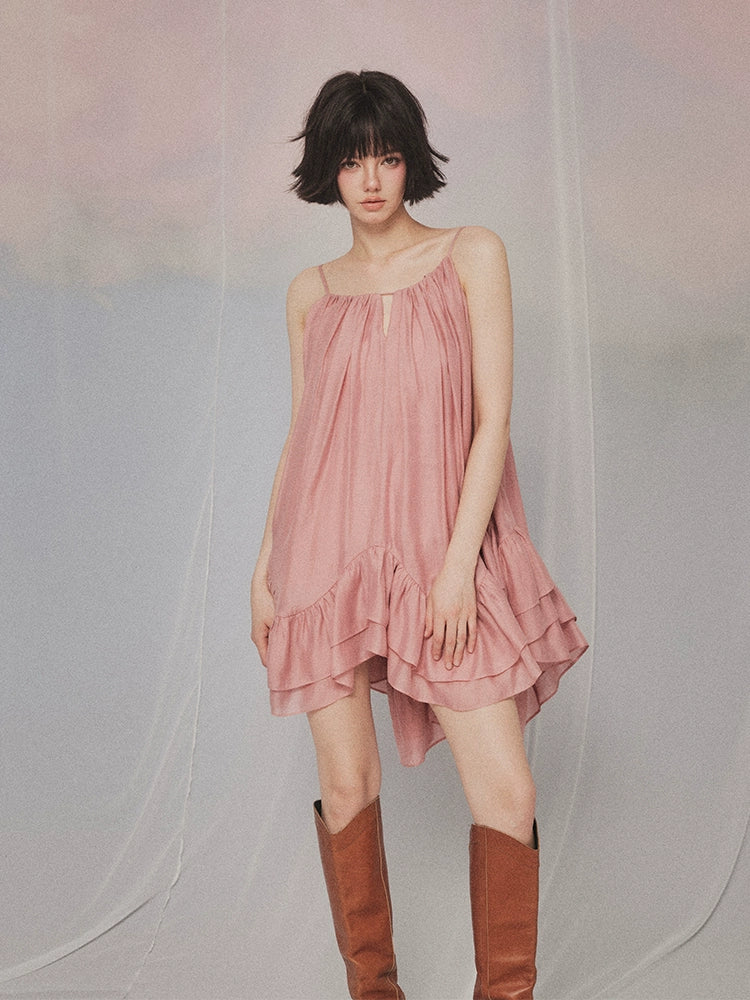 フォーエバーカン レディース 夏 2024 ニュー アフタヌーン アフタヌーン アフタヌーン シャナ フレンチ テンペラメント レディ スタイル スリップドレス