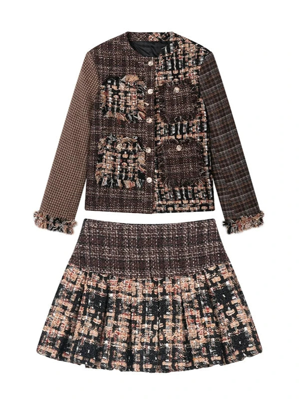 Splicing Edge Fragrance High End Skirt