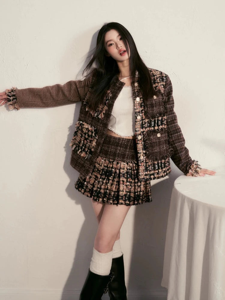 Splicing Edge Fragrance High End Skirt