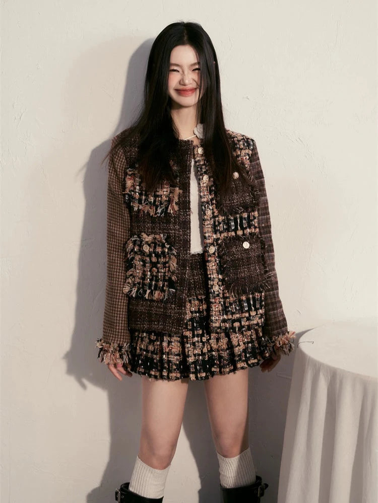 Splicing Edge Fragrance High End Skirt